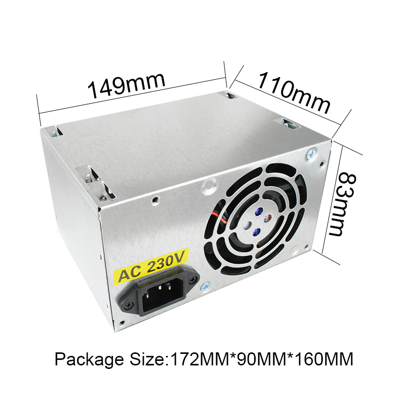 ATX 12V computer/desktop/pc power supply, 230W, PSU, OEM power supply