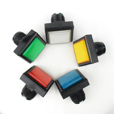 Arcade parts Momentary 5V LED Illuminated Plastic Colourful Arcade Push Buttons, Happ Buttons