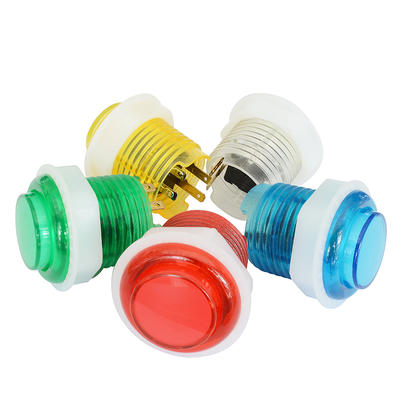 24mm game machine push button metal arcade push button with led light