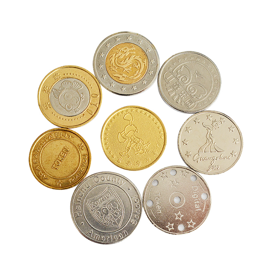 Manufacturer Custom Arcade Game Machine Token Coin,Antique Silver metal coin tokens