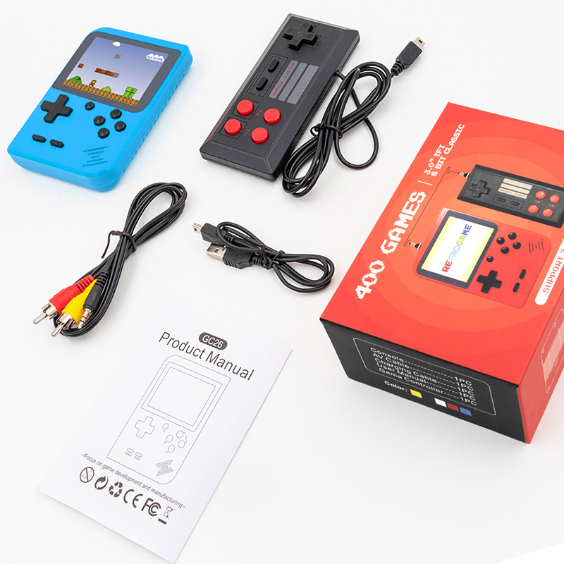 400 In 1 Game Box Retro Classic Mini Game player Machine 3 Inch
