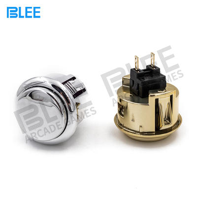 Switch Button 12V Plated push button game machine arcade for DIY Game parts Pause Start