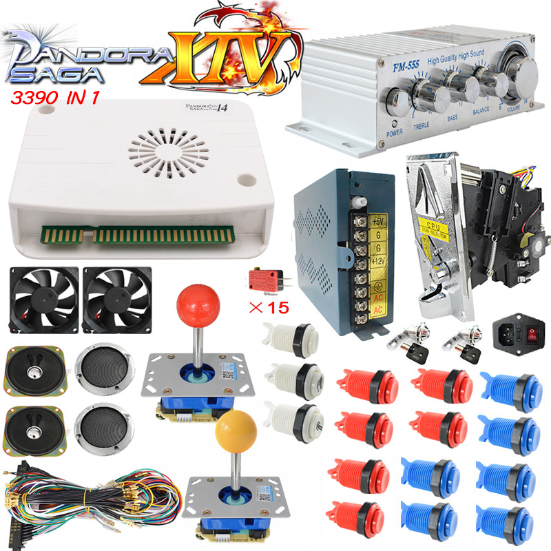 pandora box 14 3d arcade 3390 in1 game pandora box arcade game diy parts kit