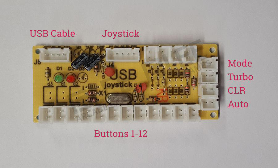 BLEE-Zero Delay Arcade Usb Encoder Pcb For Pc Ps3 Raspberry Pi - Blee Arcade