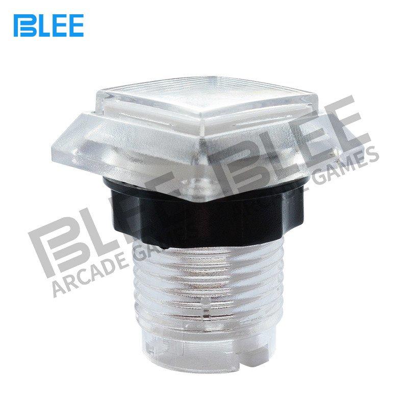 BLEE-Professional Arcade Buttons Transparent Square Arcade Game Button With